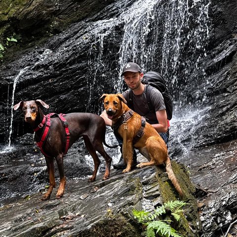 Chris mit Hund